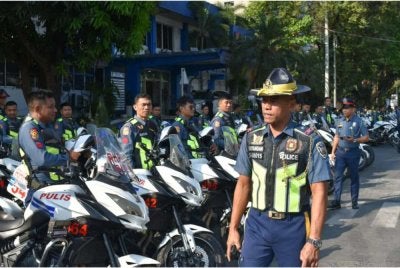 Kumpulan Peronda Lebuhraya Polis Negara Filipina telah mengerahkan 175 kakitangan dan aset mobiliti untuk meningkatkan keselamatan bagi acara berkaitan Sidang Kemuncak ASEAN di Cebu pada Mei nanti - Foto: Agensi