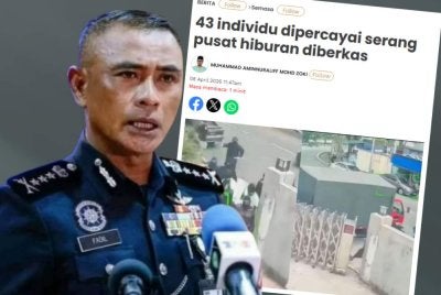 Laporan Sinar Harian dan Datuk Fadil Marsus (kiri).