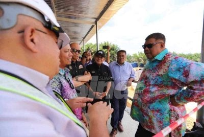 Ab Rauf meninjau Empangan Jus pada Rabu. 