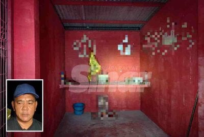 Tokong yang terdapat kalimah ALLAH dan Bismillahirrahmanirrahim gemparkan penduduk berhampiran pada malam Rabu. Gambar kecil: Rahmad