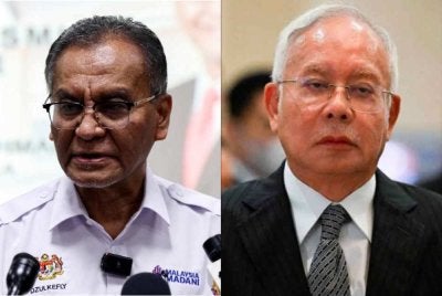 Dzulkefly (kiri), Najib (kanan)