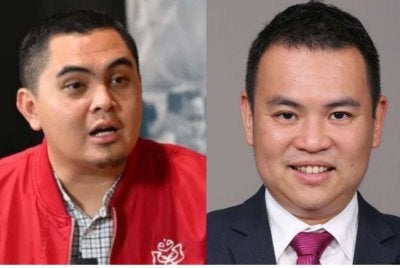 Akmal Saleh (kanan) dan Chong Zhemin