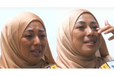 Azar Azmi menitiskan air mata ketika mendedahkan realiti di sebalik kehidupannya. 