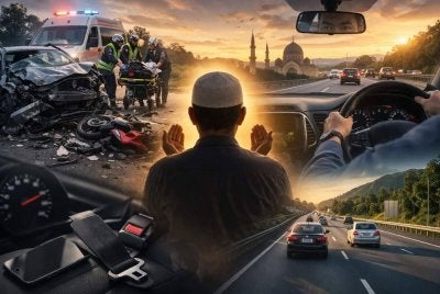 KEMALANGAN boleh dielakkan dengan menjaga akal agar ia sentiasa waras terutamanya ketika memandu. 