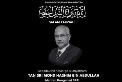 Bekas Pengerusi SPR, Mohd Hashim meninggal dunia. - Foto SPR