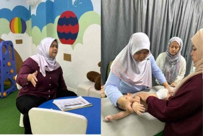 Adilah memantau perkembangan kanak-kanak yang mendapatkan rawatan di MANOTS.