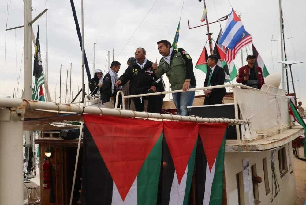 Malaysia menjadi negara pertama yang memberikan pengiktirafan rasmi kepada Misi Global Sumud Flotilla (GSF) 2.0 sebagai misi nasional. Foto Bernama 