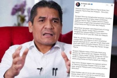 Mohd Radzi dan kenyataannya di Facebook.