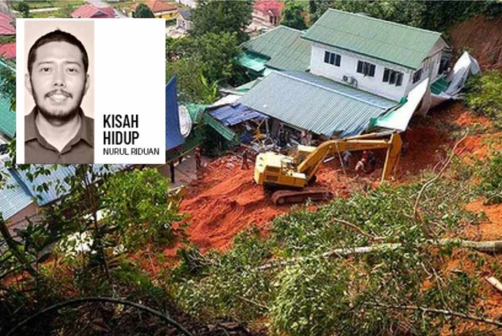 Kejadian tanah runtuh di Madrasah Al-Taqwa, FELCRA Semungkis, Hulu Langat. 