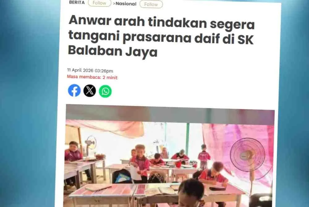 Kerajaan meluluskan peruntukan RM52 juta pada 2025 di bawah Rolling Plan 5 (RP5) Rancangan Malaysia Ke-12 (RMK12) bagi pembinaan semula SK Balaban Jaya di Beluran, Sabah.