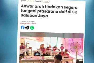 Kerajaan meluluskan peruntukan RM52 juta pada 2025 di bawah Rolling Plan 5 (RP5) Rancangan Malaysia Ke-12 (RMK12) bagi pembinaan semula SK Balaban Jaya di Beluran, Sabah.