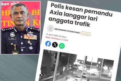 Laporan Sinar Harian pada 12 April lalu. Gambar kecil: Fadil 