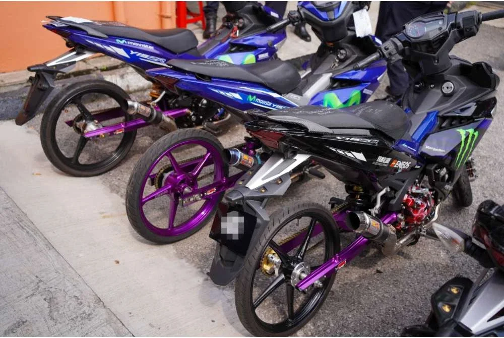 Antara motosikal yang disita JPJ dalam operasi khas di ibu negara pada Ahad. Foto JPJ Kuala Lumpur 