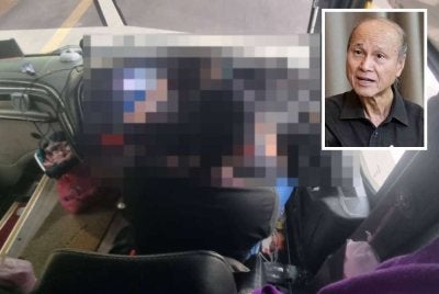 Pemandu bas tular meriba wanita ketika memandu dicadang agar dibatalkan PSV manakala lesen syarikat pengendali digantung pihak berkuasa. Gambar kecil: Lam Thye
