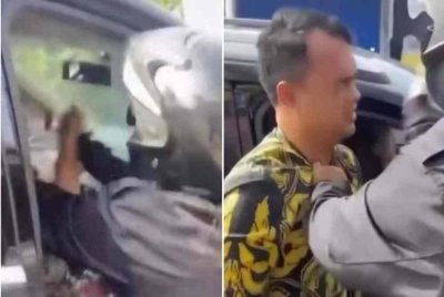 Sebuah video tular di media sosial memaparkan tindakan nekad seorang isteri yang melanggar kereta dipandu kekasih gelap suaminya sebelum menyerang wanita tersebut.