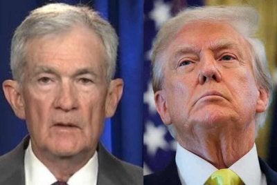 Jerome Powell (kiri), Donald Trump - Foto: Agensi