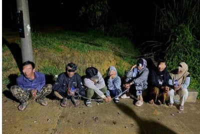 Tujuh warga Indonesia termasuk empat wanita yang ditahan dalam Ops Taring Delta di kawasan kebun sayur berhampiran Kampung Lurau Hulu Chemperoh, Kampung Janda Baik, Bentong, Selasa lalu.