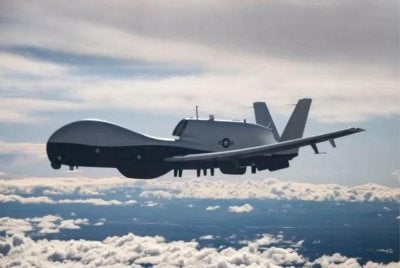 Markas Keselamatan Tentera Laut Amerika AS mengesahkan kehilangan sebuah dron pengawasan MQ-4C Triton pada 9 April lalu - Foto: Agensi