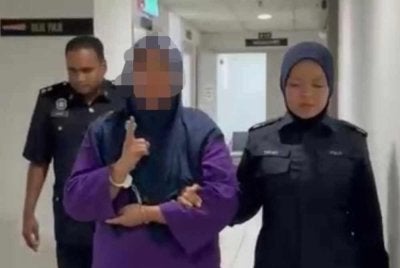 Suspek dibawa ke mahkamah Kuala Terengganu untuk permohonan reman pada Khamis.