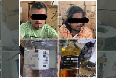Rangkaian kegiatan pembuatan, penyimpanan serta pembungkusan minuman keras palsu sekitar Kajang dan Seremban berjaya ditumpaskan 