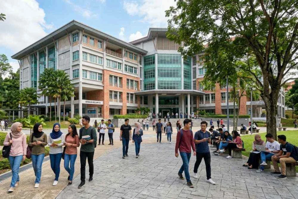 Universiti merupakan satu ruang untuk belajar berfikir, berdisiplin dan faham tanggungjawab sosial. - Foto imej janaan AI Gemini