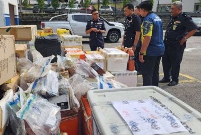 JSJN Selangor melaksanakan pelupusan barang kes ketum membabitkan 278 kertas siasatan yang telah selesai pendakwaan di mahkamah. Foto: Polis Selangor