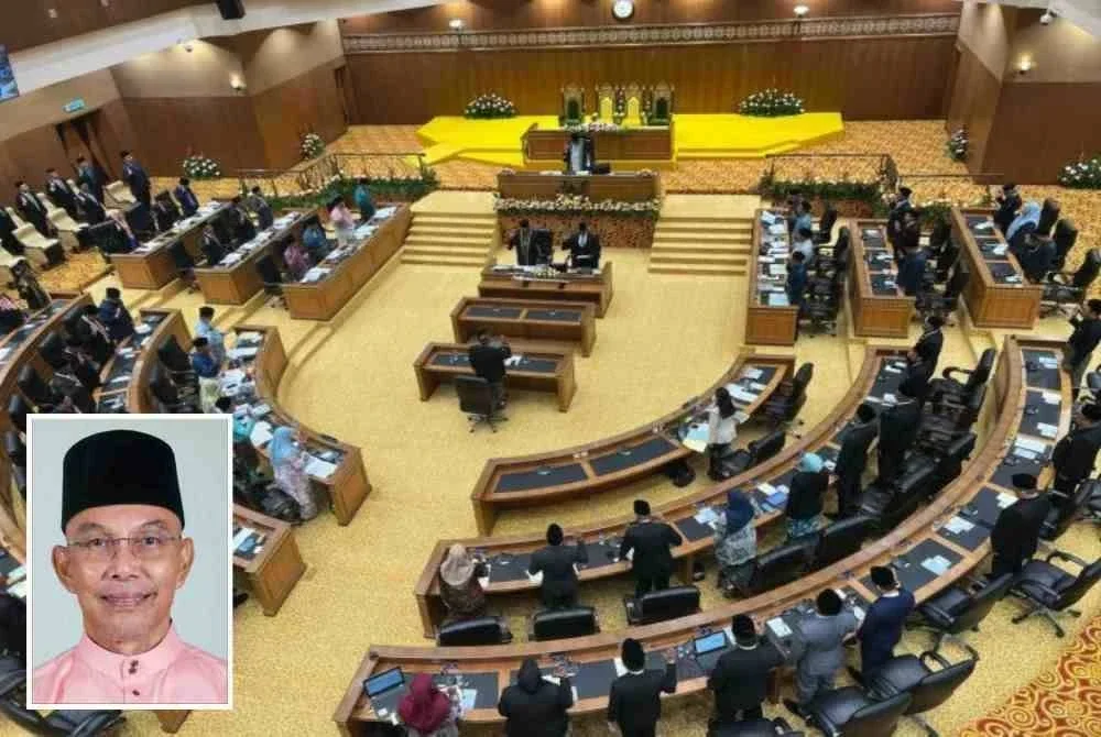 Sidang DUN Perlis yang dijadualkan berlangsung selama tiga hari bermula 21 hingga 23 April ini ditangguhkan ke suatu tarikh baharu tanpa alasan terperinci. Gambar kecil: Mohd Shukri