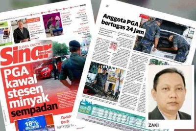 Laporan Sinar Harian pada Jumaat.
