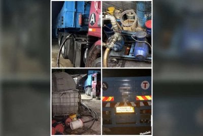 Kegiatan penyelewengan diesel yang dijalankan terbongkar dalam serbuan pada Sabtu.