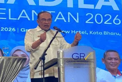 Anwar ketika berucap pada Mini Konvensyen Keadilan Kelantan 2026, pada Sabtu.