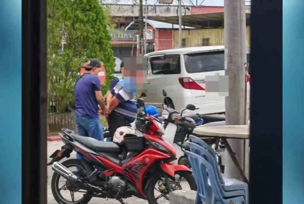 Suspek berusia 71 tahun ditahan kira-kira jam 2 petang, iaitu sekitar 200 meter dari lokasi kejadian.