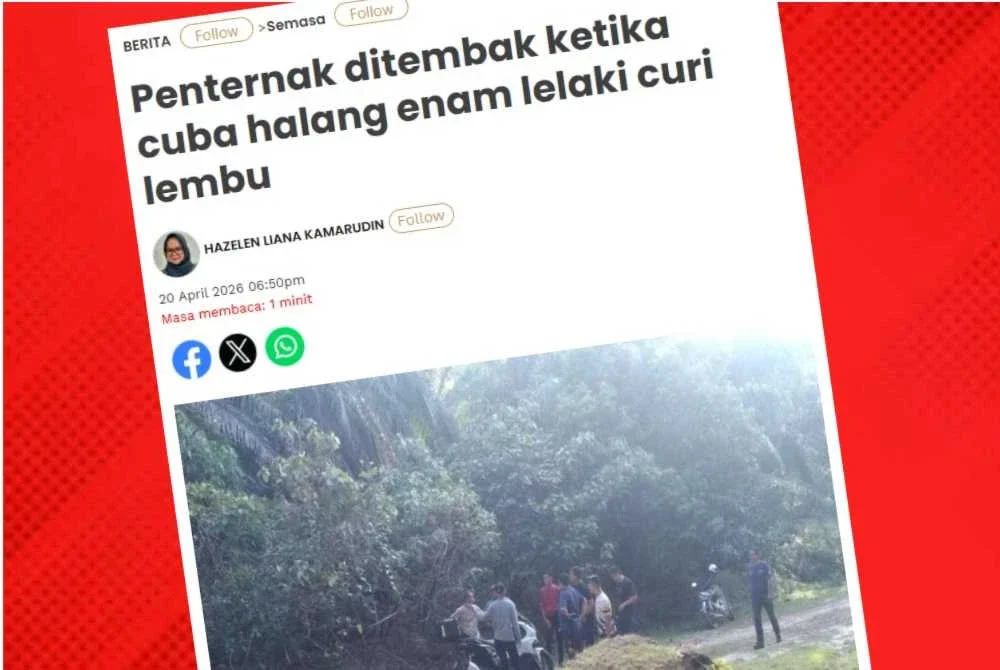 Polis sedang memburu lima lelaki yang dipercayai terlibat dalam kejadian melepaskan tembakan di Ladang Kemahang, Tanah Merah awal pagi Isnin.