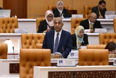 Khairudin ketika sesi penggulungan Usul Menjunjung Kasih Titah Sultan Perak pada Mesyuarat Pertama Tahun Keempat Dewan Negeri Perak di Ipoh pada Isnin.