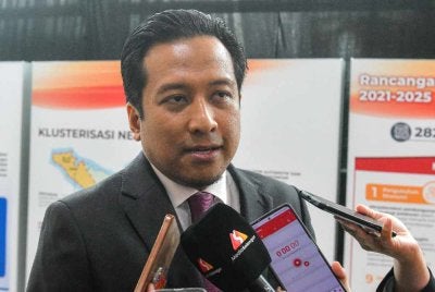 Mohd Najwan ketika sidang media di Wisma Dewan Negeri Selangor pada Selasa. Foto Bernama