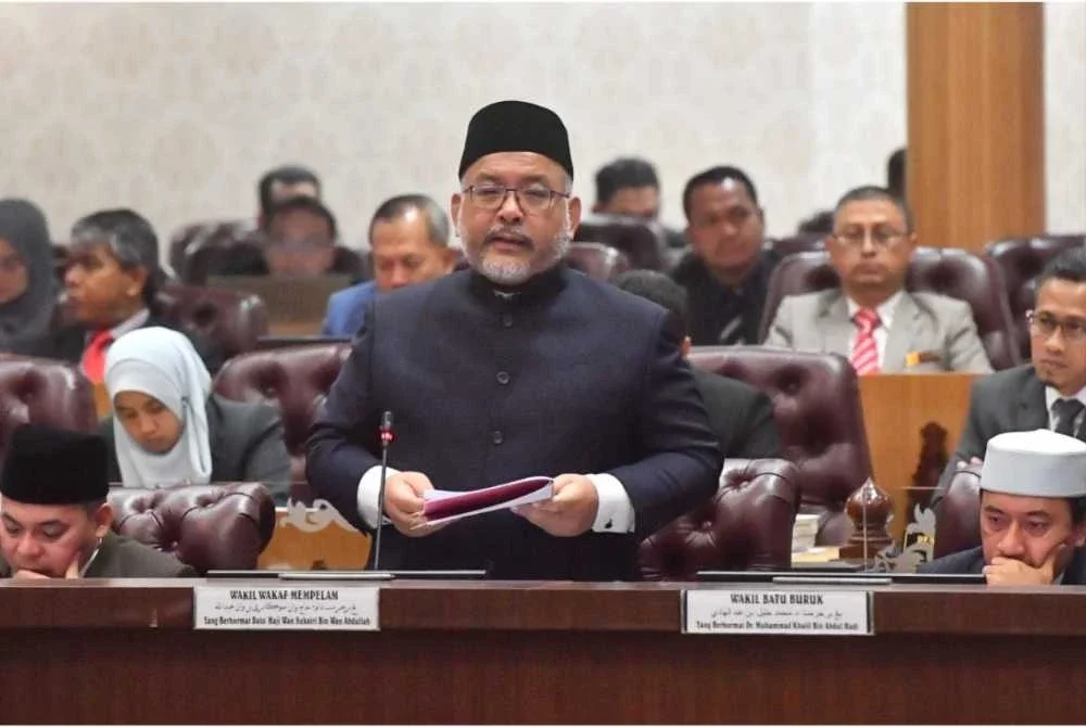 Wan Sukairi ke tika berucap pada Sidang DUN Terengganu di Wisma Darul Iman di Kuala Terengganu pada Rabu.