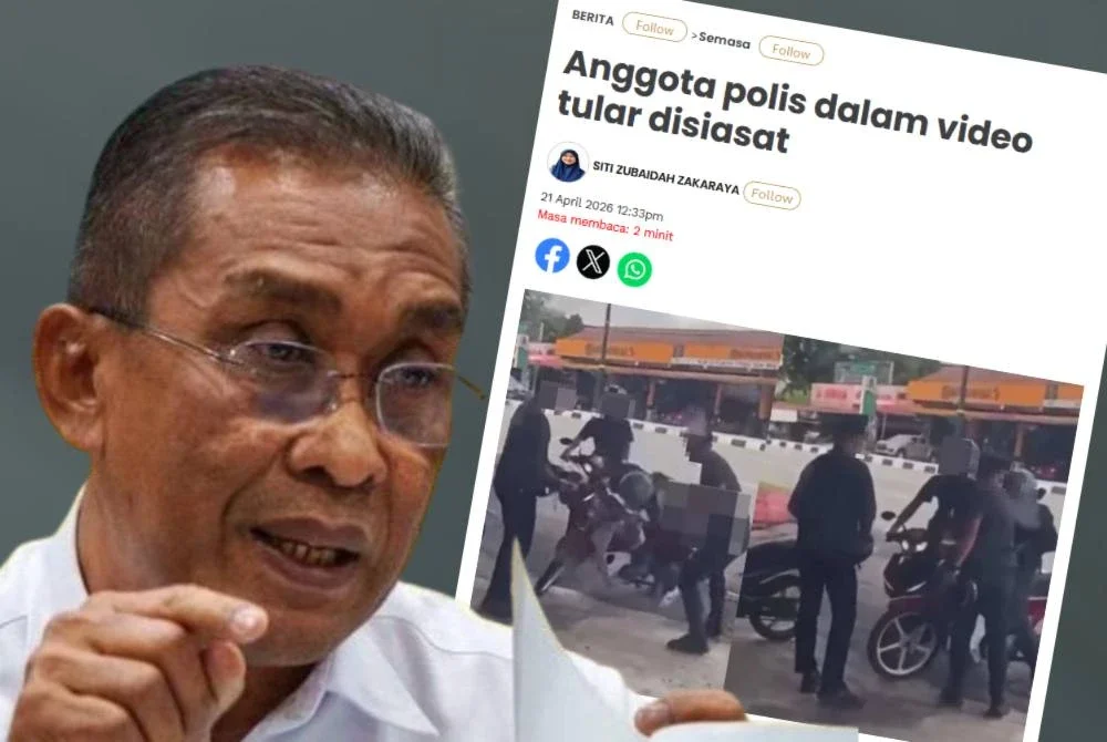 Laporan Sinar Harian dan Takiyuddin (kiri)