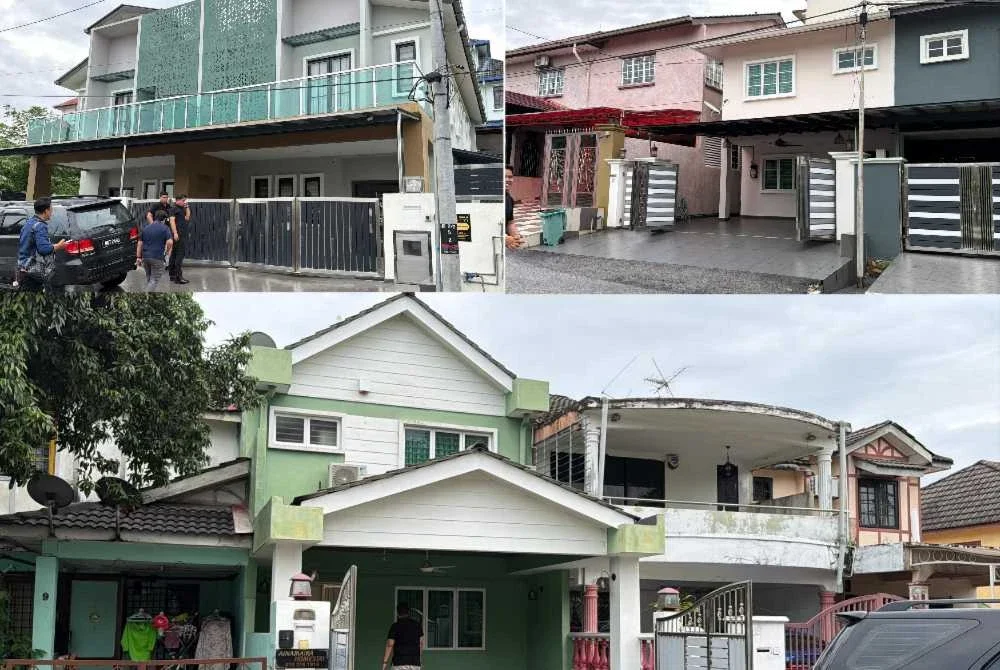 Sebahagian daripada unit rumah kediaman yang disita SPRM susulan siasatan kes penyelewengan dana melibatkan sebuah NGO baru-baru ini.
