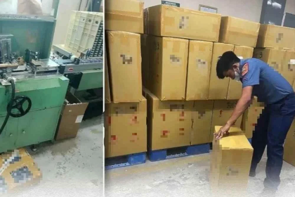 Pihak berkuasa turut merampas kira-kira 26.79 juta batang rokok siap, selain peralatan pengeluaran, bahan mentah dan barisan mesin yang dipercayai mampu menghasilkan pengeluaran berterusan.