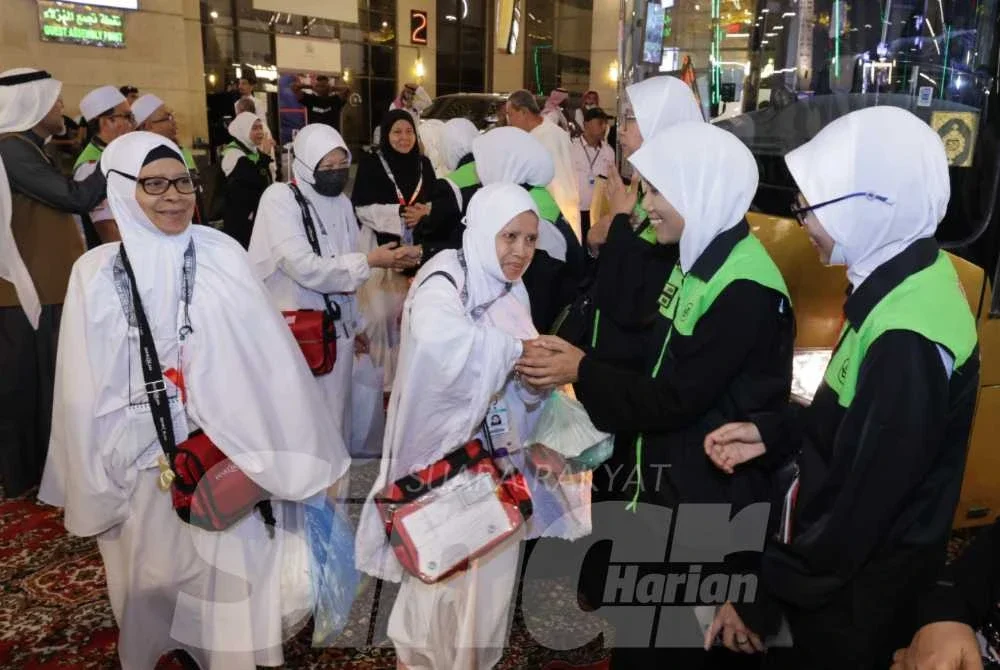 Seramai 260 jemaah haji Malaysia kumpulan KT01 selamat tiba di Maktab 63, Hotel Al-Tasyeer, Makkah.