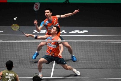 Aaron Chia dan Soh Wooi Yik membawa cabaran negara dalam Piala Thomas di Horsens, Denmark yang bermula esok. Foto: Agensi