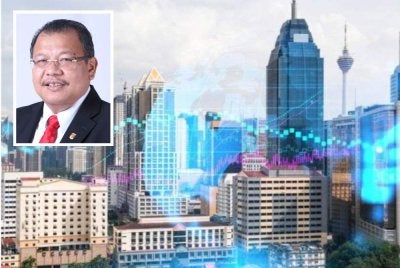 Keadaan ekonomi global yang kini berdepan risiko stagflasi sekali gus berpotensi menjejaskan pertumbuhan dalam negara. Gambar kecil: Noor Azlan
