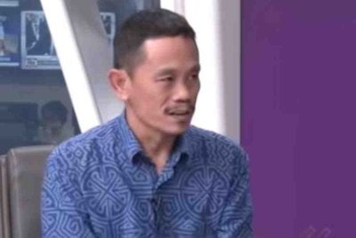 Nurhisham pada program bual bicara ehwal semasa terbitan Astro Awani bersama Melisa Idris.