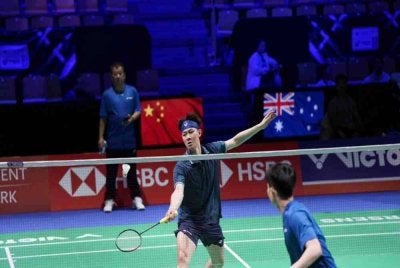 Pemain perseorangan lelaki negara, Lee Zii Jia ketika sesi latihan di Horsens, Denmark. Foto BAM