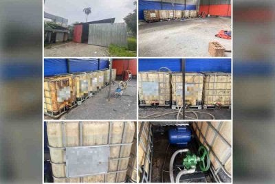 Antara lokasi serbuan serta barangan dan peralatan dirampas dalam serbuan pada Jumaat.