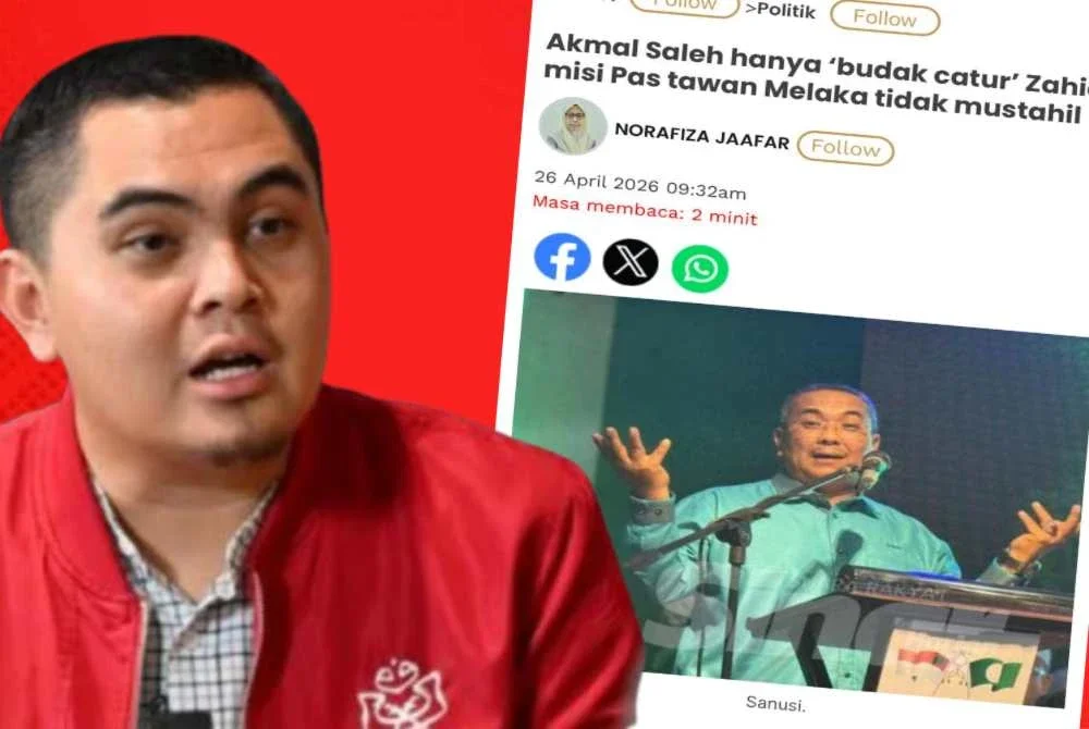 Laporan Sinar Harian dan Akmal Saleh (kiri)