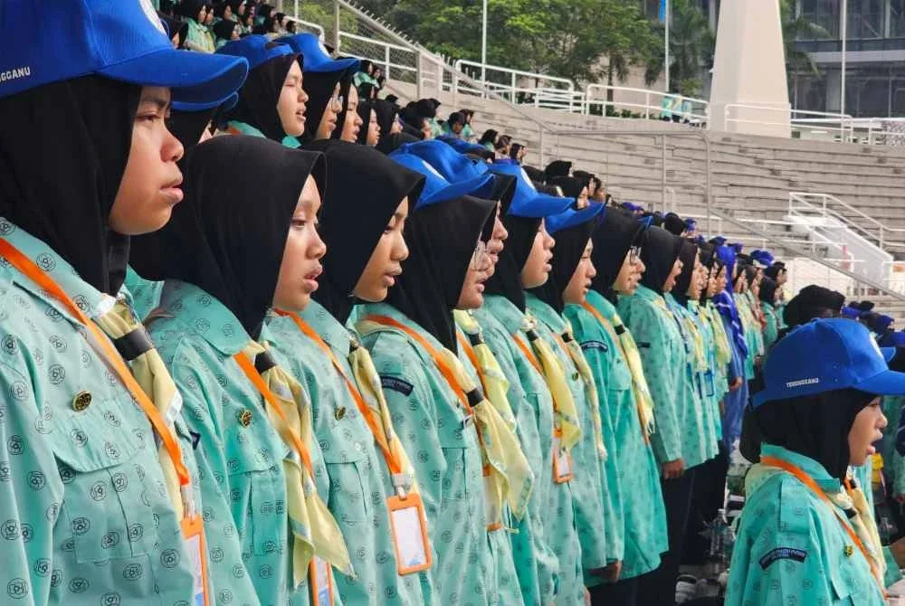Peserta daripada Pandu Puteri, Renjer dan Klover menyertai Kem Jed yang pertama kali memecah rekod ASEAN dan Asia di Stadium Merdeka, Kuala Lumpur.