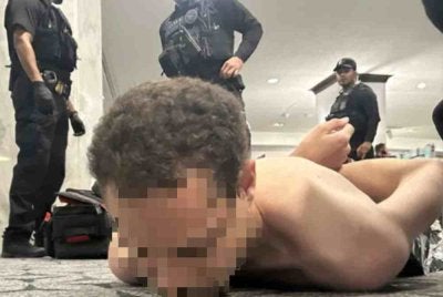 Suspek telah ditahan pihak berkuasa AS. Foto Agensi