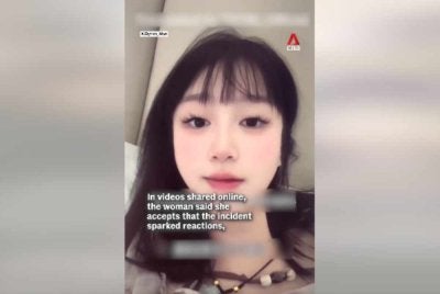 Wanita berkenaan tampil menjawab persoalan ramai.- Agensi