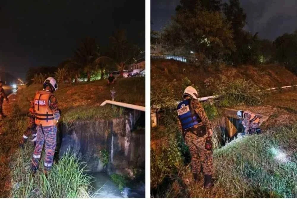 Seorang kanak-kanak lelaki berusia 10 tahun dikhuatiri lemas selepas terjatuh ke dalam longkang dan dihanyutkan arus deras di Lorong Cakera Purnama, Bandar Puncak Alam pada Selasa.
