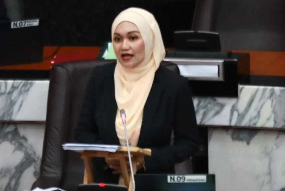Nurul Syazwani ketika Sidang DUN Selangor.